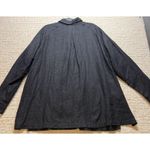 J.Jill  Linen Button Front Jacket Womens Size M Black Lagenlook Photo 4