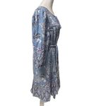 BeachLunchLounge Multicolor Floral Print 3/4 Sleeve Knee Length Dress Size M Photo 3