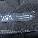 ZARA Women's Black High Waisted Pleated Wide Leg Baggy Trousers Pants Size S Photo 3