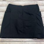 Sasch Black Mini Skirt with Pleated Side Pockets.  Photo 4