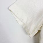 Vintage K Petite Ivory Short Sleeve Button Up Shirt Black Size 4 Photo 3