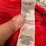 Lulus  Red One Sleeve Satin cutout front bodysuit M Photo 10