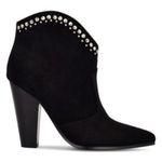 Nine West NEW  Sera Black Suede Dress Booties Studded SZ-8 Photo 1