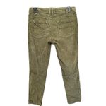 Free People Corduroy Motto Zippers Olive Green Ankle Pants Jeans size 4 Photo 1