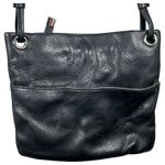 Margot Black Leather Crossbody Bag Purse Handbag Photo 2