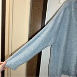 Falls Creek  Light Blue Fuzzy Knit Scoop Neck Sweater size 3X Photo 3