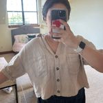 ZARA Button Down Top Photo 3