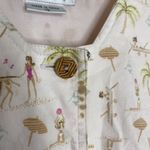 David Warren New York Womens Light Pink Beach Girl Pattern Long Dress Size 10 Photo 6