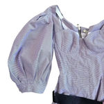 Natasha Zinko Women's‎ Purple Checkered 100% Cotton Midi Dress US8 Size 8 Photo 5