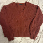 Marshalls Marshall’s orangey red fall sweater  Photo 0