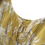 Yumi Kim Yellow Floral Ruffle Midi Dress Size 4 New Photo 2