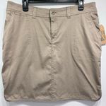 Woolrich Wood Dove II Tan Khaki Utility Cargo Mini Skirt Size 10 NEW Photo 0