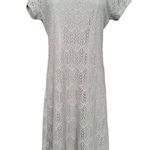 Downeast NWT Peaceful Embroidered Scalloped Dress frosty grey size large Photo 1