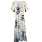 Roolee ‎ Floral Maxi Cottagecore Dress Size XS Fairy Flowy Spring Wedding Blue Photo 7