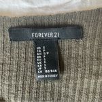 Forever 21  Ribbed Knit Slouchy Cropped Relaxed Fit Knit Top Size Small Photo 1