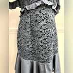 Twosisters the Label Lizzie Ruffle Off Shoulder Mini Dress Steel Blue 6 Photo 7