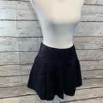 Guess JEANS Black Leopard Jacquard Fit & Flare Pleated Mini Skirt-27 Photo 1