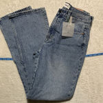 Pistola  Alexa High Rise Slim Flare Jeans Size 28‎ Side Slits  Blue Retro Photo 0