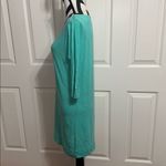 Lilly Pulitzer  Teal 3/4 Length Sleeve Shirt Dress Photo 1