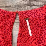 Free People Looking for Love MIDI Dress Flame Combo V-Neck Size 6 Photo 4