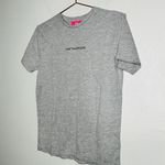 One Teaspoon Grey Marl Logo Crewneck Short Sleeve T-shirt NWT Size XXS Photo 1