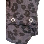 Z Supply Body Suit Womens L 12-14 Purple Black Leopard Print Short Sleeve NWT Photo 4