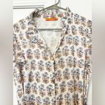 Oliphant Napa Ruffle Collar Button Floral Maxi Dress Purple Size M Photo 7