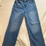 J.Crew  High Rise Slim Wide Leg Jeans With Raw Hem Photo 0