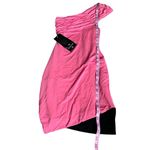 Bebe  one shoulder mesh and jersey dress nwt Photo 2