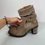 Taos Cozy Top Suede Boots Size 39 Tan Photo 3