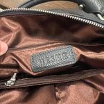 HeShe Navy Leather "Hobo" Purse Blue Photo 4