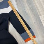 Nine West  Colorblock Stripe Ponte Knit Sheath Dress Black Gray Medium Sweater Photo 12