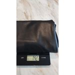 Belle Kim Gravel Faux Leather Front / Ponte Back Pants Women size 12 Black Photo 15