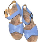 Kork-Ease  Blue Leather Sandals Minimalist Size 9 M Photo 0