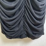 Michael Costello x Revolve Black Ruched Long Sleeve Mini Dress XS Bodycon Photo 5