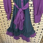 Purple And Black Ruffle Dress Size Small Photo 4