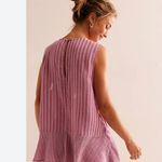 Free People NWT  Annabelle striped top strawberry combo Photo 3