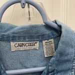 Cabin creek FINAL MARKDOWN  embroidered denim blouse petite large Photo 3