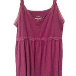 Torrid  Plus Size 1X Purple Super Soft Berry Lace Babydoll Cami Photo 1