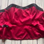 White House | Black Market Red & Black Rose Print Bustier Corset Top Photo 12