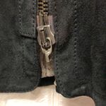 Just Cavalli  Military‎ Suede Leather Jacket Black Women's Size M Photo 5