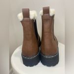 Portland Boot Company Women's Faux Fur Trim Chelsea Boot Brown Size 9 Photo 2