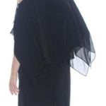 Slny Women's Cocktail Dress Size 4 Black Chiffon Mother Of Bride Wedding Party Photo 0