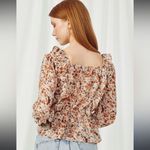 Hayden Los Angeles 1XL Pink Floral Ruffle Blouse Photo 1