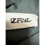 Zful Women's Green Long Sleeve Thermal Waffle Knit Hoodie Hooded Sweatshirt S Photo 2