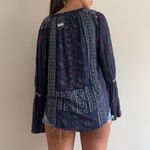 Lucky Brand Blue Boho Top Photo 4