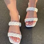Soda White Vegan Leather Braided Sandal Photo 0