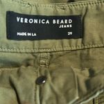 Veronica Beard NWT Arya Straight Carpenter Pants Size 29 Military Green Photo 6