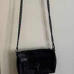Rebecca Minkoff  Black Faux Leather Crossover Purse  Photo 0
