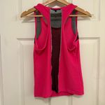 Bebe EUC  Sport Bright Pink Mesh Racerback Tank Top Photo 3